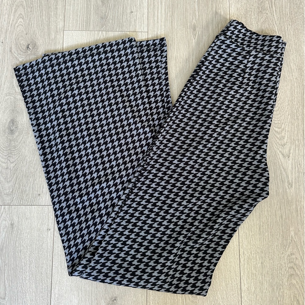 Fashion Nova Monochrome Houndstooth Pants
